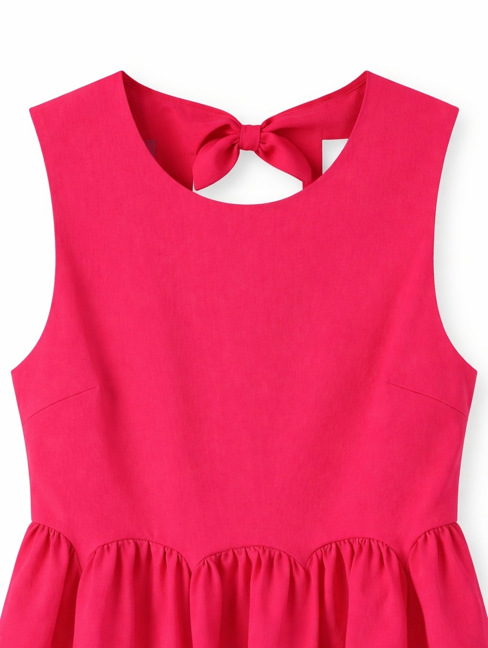 Anthropologie Maeve Bow-Back Cutout Midi Dress Fuchsia Pink XS NWT Feminine - Picture 3 of 13